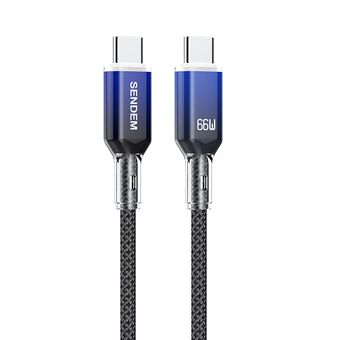 کابل USB-C سندم مدل T15 66W طول 1.2 متر