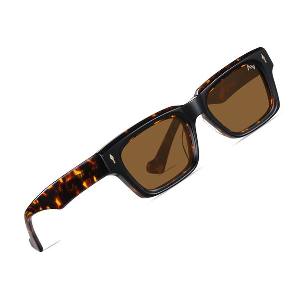 عینک آفتابی مستطیلی آلبرت وگ مدل S32108C2 Acetate Avantgarde Visionary