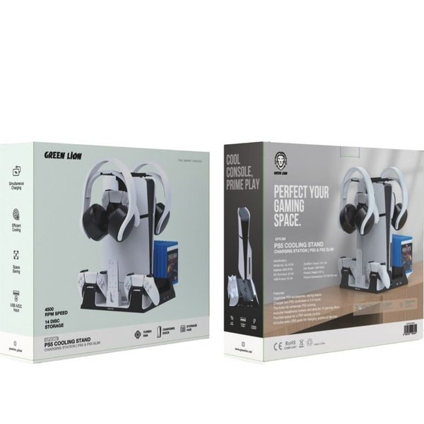 پایه شارژ و فن خنک کننده پلی استیشن 5 گرین لاین PS5 Cooling Stand GPX380