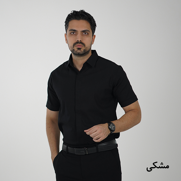 پیراهن مردانه  شبرو آستین کوتاه
