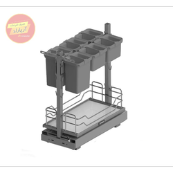 سبد سوپر یوباکس کد 8123 پلاتین (کفی سبد زیرین MDF)