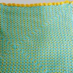 پتو/ شال مبل قلاب بافی مدل دوگانه