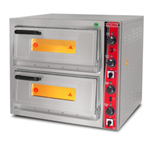 فر پیتزا صندوقی برقی اس جی اس SGS مدل 6262DE دو طبقه | فر پیتزا صنعتی 8 بشقاب 30 سانتی