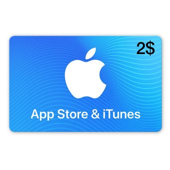گیفت کارت 2$ دلاری آیتونز اپل