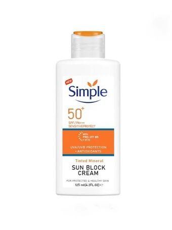 ضد آفتاب مینرال سیمپل مدل Tinted Mineral SPF50 حجم 125 میل