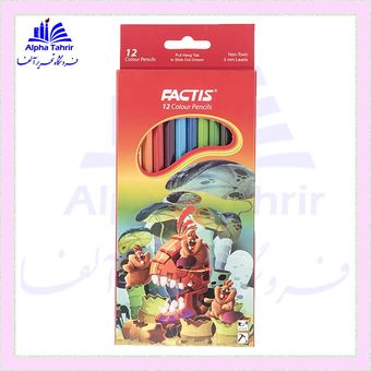 مداد رنگی 12 رنگ جعبه مقوایی ( فکتیس )