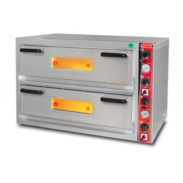 فر پیتزا صندوقی برقی اس جی اس SGS مدل 9262DE دو طبقه | فر پیتزا صنعتی 12 بشقاب 30 سانتی