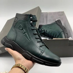 نیم بوت زنانه چرم طبیعی تبریز S6-Green