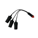 تبدیل 1 به 3 مادگی فندکی خودرو مدل M-131 (فروش عمده و تکی)