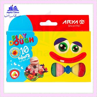 خمیربازی 10 رنگ مقوایی ( آریا )