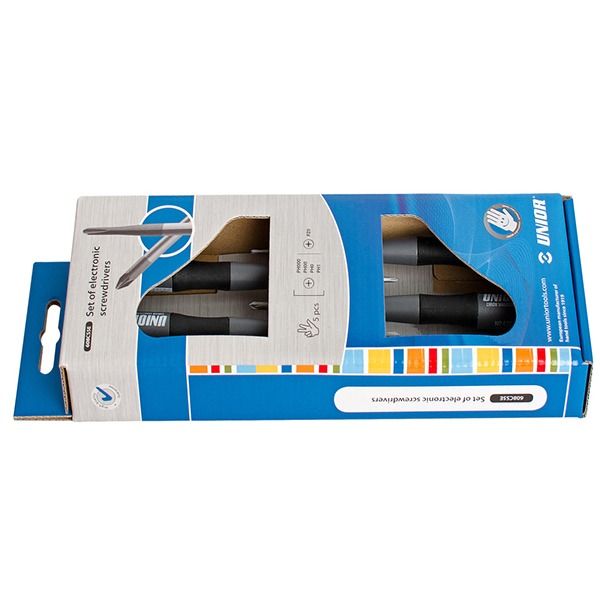 پیچ گوشتی ساعتی یونیور مدل 608CS5E بسته 5 عددی