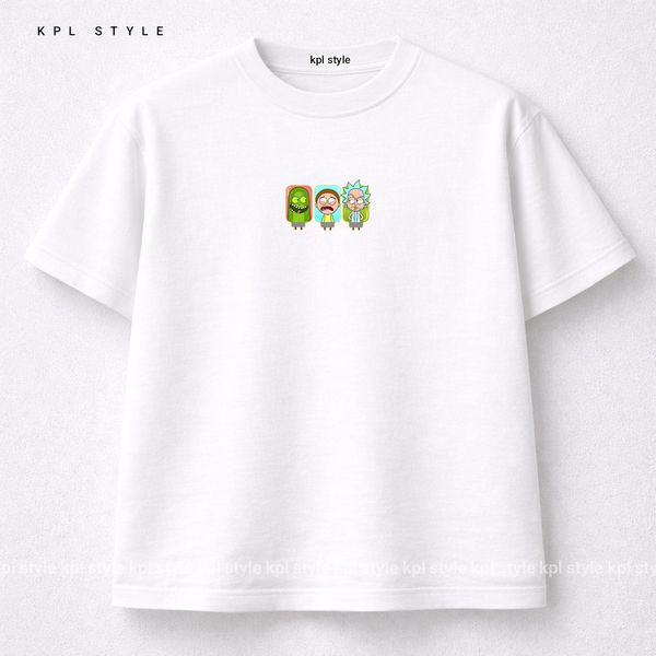 تیشرت باکسی 100٪ پنبه با چاپ مینیمال | کد 1304