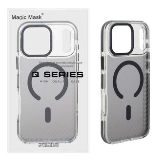 کاور محافظ اورجینال Q Series پشت کربن MagSafe برای گوشی Apple iPhone 16