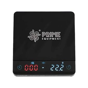 ترازوی دیجیتال قهوه پرایم مدل BERGAMO با تایمر و شارژ Type‑C | ترازوی قهوه ضدآب و شارژی حرفه‌ای