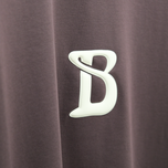 تیشرت طرح B بادمجونی