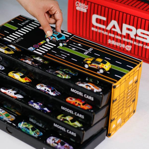 ست ماشین مسابقه 48 عددی (کانتینر ماشین)