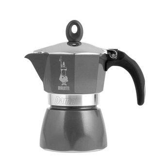 موکاپات بیالتی مدل Moka Induction طوسی 3 کاپ | قهوه ساز روگازی Bialetti مناسب اجاق القایی