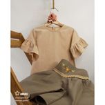 ست دو تیکه دخترانه هانی رنگ کرم قهوه ای