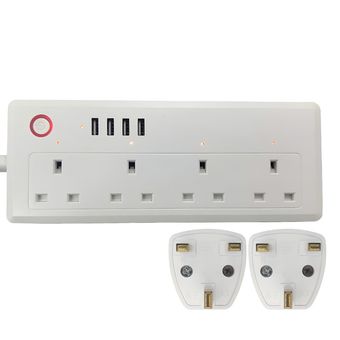 چندراهی برق مدل Wi-Fi smart power strip + دو تبدیل
