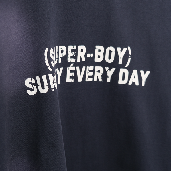 تیشرت وارداتی گرم بالا سرمه‌ای طرح BOY