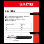 (MIDI 5 PIN PLUG-SAME) KIRLIN CABLE MD-561PB/3M