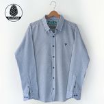 پیراهن راه راه مردانه پنبه ای - کد 0031