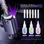 شارژر فندکی خودرو W&O مدل Starlight پنج کاره با رایحه افشانی و نورپردازی