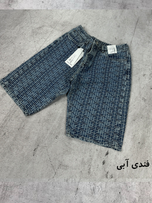 شلوارک جین طرح دار