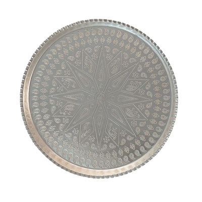 سینی مسی طرح بته جقه ناب قطر 29.5_سفید