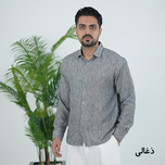 پیراهن مردانه لینن آستین بلند