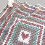 پتو/ شال مبل قلاب بافی مدل لاولی