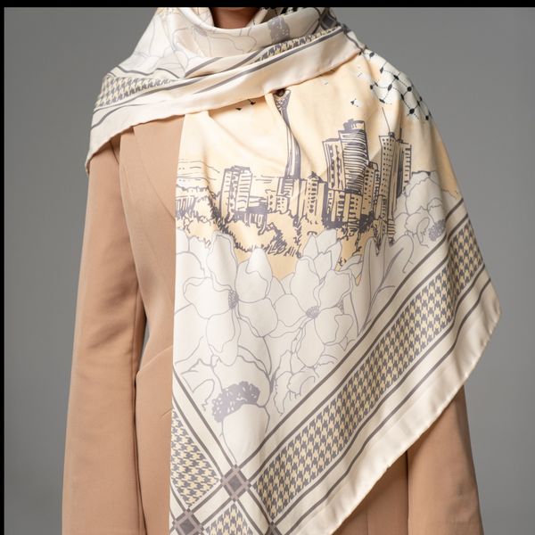 روسری برج میلاد و گنبد روشن