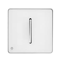 کلید و پریز آسیا مدل یاقوت سفید نقره ای