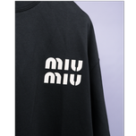 تیشرت وارداتی باکسی طرح miu miu مشکی