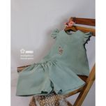 ست تاپ و شورتک ماریا رنگ آبی