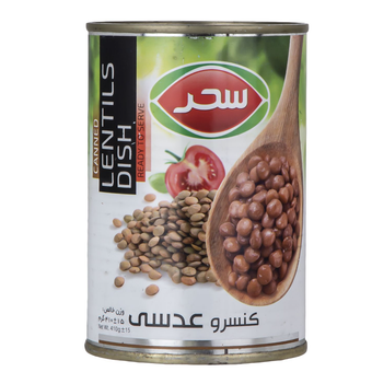کنسرو عدسی سحر 410 گرم