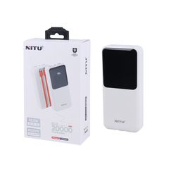 پاوربانک PD و فست شارژ Nitu 20000mAh مدل NPB20 22.5W - سفید (گارانتی 18 ماهه تعویض نیکان همراه)