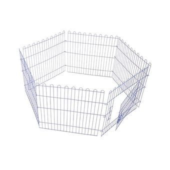 پارک سگ استیل ۶تکه ارتفاع ۱۰۰سانتی‌متر