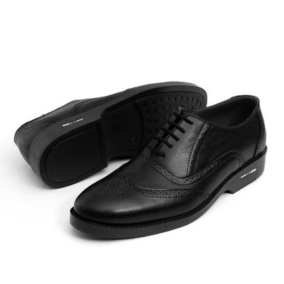 فروش عمده کفش مردانه کارتن ده جفتی  مدل هشترک مشکی