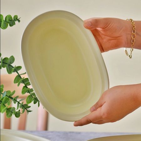 تابه بیضی زرد