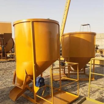باکت بتن ریزی 2500 لیتری تخلیه از زیر گیربکسی با جای نفر