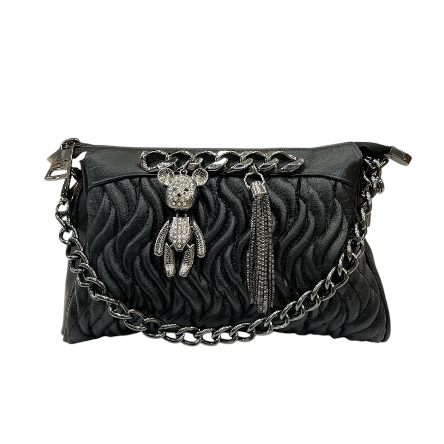 کیف دوشی زنانه دنیز جنوا Deniz jenova مدل جلوآویز خرسی کد 100