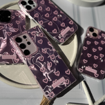 قاب موج صورتی قلبی / آیفون و سامسونگ و شیاومی / (کدC1870)