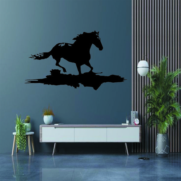 استیکر مدل چوبی طرح اسب کد S64