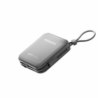 مودم  LTE قابل حمل پرودو مدل  Porodo Pocket Router 10000mAh Power Bank PBFCH064
