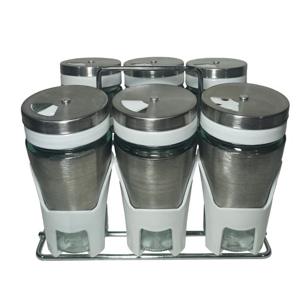 ست جای ادویه 7 پارچه کاپریس مدل پارادایس کد GSW6