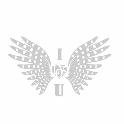 برچسب بدنه خودرو رادیانس طرح I Love کد B59