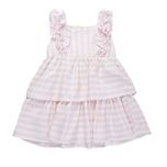 پیراهن آستین کوتاه یقه گرد دخترانه مدل MDSS-CH1799