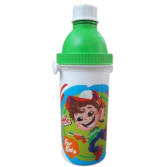 قمقمه کودک آریا کد 6025 طرح پسر کلاه دار گنجایش 0.5 لیتر