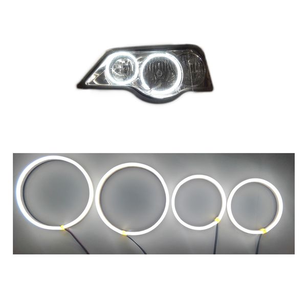 حلقه نئون چراغ مدل pri132w مناسب برای پراید 132مجموعه چهار عددی